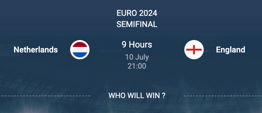 EURO 2024 Engleska vs Holandija